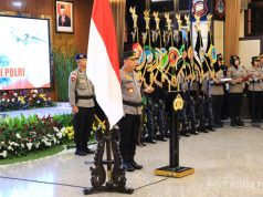 Kapolri Pimpin Sertijab dan Kenaikan Pangkat Pati Polri