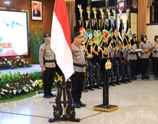 Kapolri Pimpin Sertijab dan Kenaikan Pangkat Pati Polri
