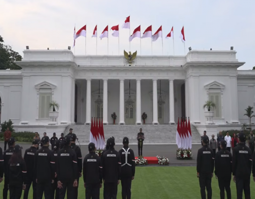 Presiden Jokowi Lepas Tim Indonesia Menuju Olympic Games XXXIII Paris 2024