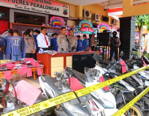 Selama Juni 2024 Polres Pekalongan Amankan 22 Tersangka dari 17 Ungkap Kasus Tindak Pidana