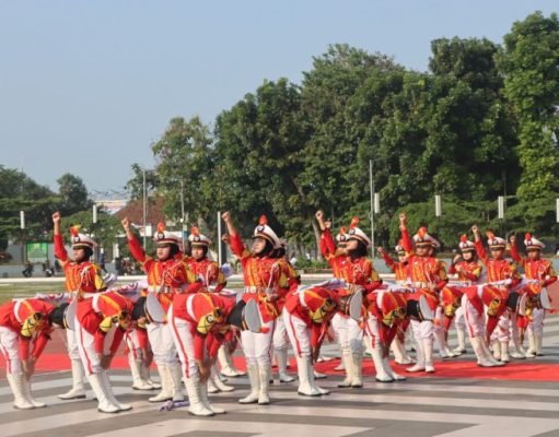 Pocil Sukabumi Unjuk Gigi Meriahkan Hari Bhayangkara ke-78
