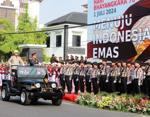 Kirab Kebangsaan Hadirkan Kegembiraan di Perayaan HUT Bhayangkara ke-78 Polda Jawa Tengah