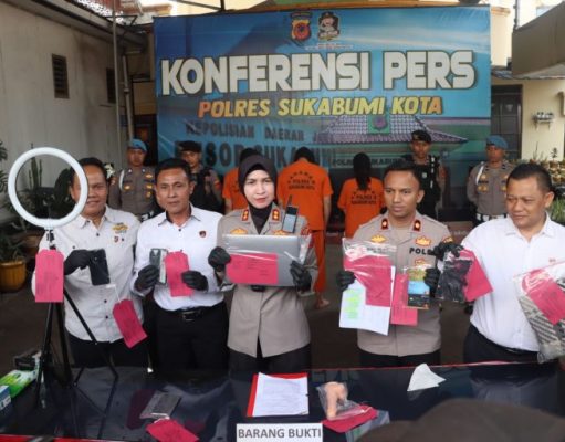Aksi Pornografi yang Raup Millyaran Rupiah Dibongkar Polres Sukabumi Kota
