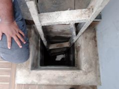 Warga Terjebak Dalam Penampungan Air diselamatkan Gulkarmat Jakpus