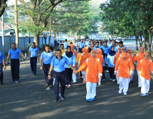 Keluarga Besar Lanud Husein Sastranegara Gelar Olahraga Bersama Dalam Rangka HUT Ke-36 Yasarini Tahun 2024
