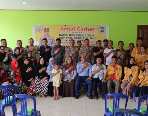Lebih Dekat dengan Masyarakat, Polres Kutai Timur Laksanakan Jum’at Curhat