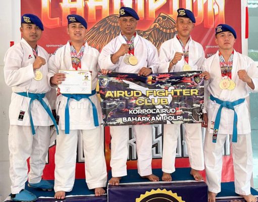 Korpolairud Raih 12 Medali Emas di Kejuaraan Karate Piala Presiden 2024