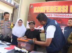 Polres Trenggalek Beri Santunan Kakek Korban Curas, Polisi Buru Dua Pelaku Lagi