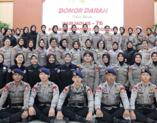 Menyambut HUT Polwan ke-76 Sepolwan Lemdiklat Lakukan Donor Darah
