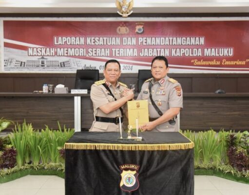 Pesan Kapolda Maluku pada Gelar Penandatanganan Memori Sertijab