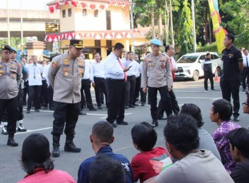 Bersihkan Kejahatan Jalanan yang Meresahkan Polres Jakut Tahan 28 Orang Preman