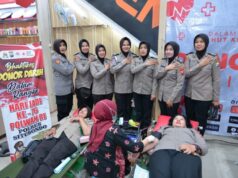 Sambut Hari Jadi Polwan ke-76, Srikandi Polres Situbondo Gelar Aksi Sosial Donor Darah