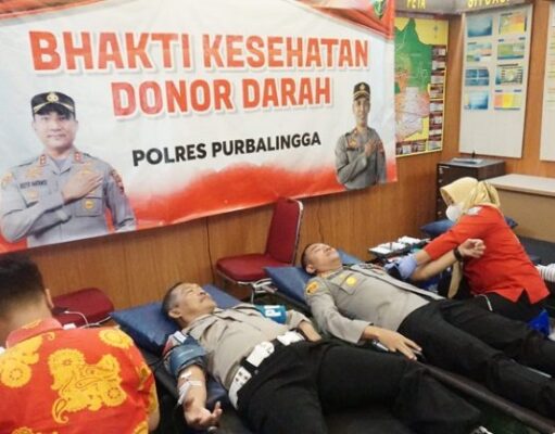 Tambah Stok Darah PMI, Polres Purbalingga Gelar Donor Darah