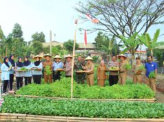 Danlanud Husein Sastranegara Resmikan Lahan Ketahanan Pangan