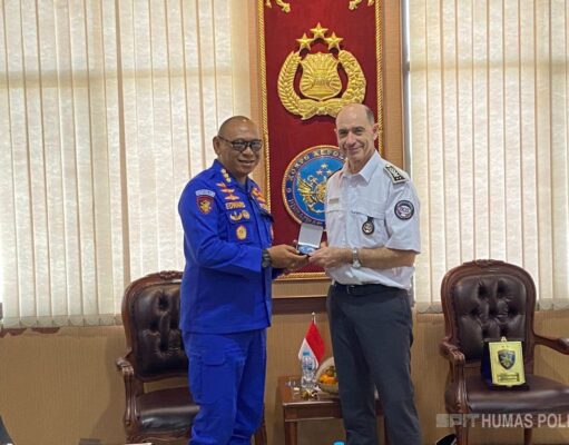 Korpolairud Baharkam Polri Mendapat Kunjungan Kehormatan dari Delegasi DCIS Prancis