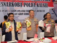 Polda Kalsel Gagalkan Peredaran 50 Kg Sabu dan 15.671 Butir XTC Jaringan Internasional