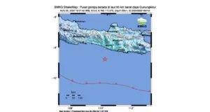 Gempa 5,8 Magnitudo Guncang Gunung Kidul Yogyakarta