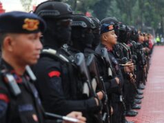 Sat Brimob Polda Sumut Apel Operasi Kepolisian HATRA TOBA-2024