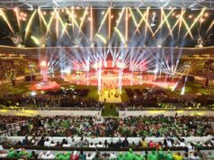 Ribuan Penonton Tumpah Ruah di Stadion Utama Sumatra Utara pada Penutupan PON XXI-2024