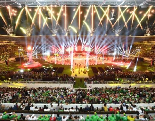 Ribuan Penonton Tumpah Ruah di Stadion Utama Sumatra Utara pada Penutupan PON XXI-2024