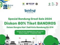 Menyambut Hari Jadi Kota Bandung Ke-214, Pemda Kota Bandung Beri Diskon Spesial 80 Persen Tiket Bandros