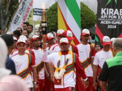 Kirab Obor Finis di Banda Aceh, PON XXI Siap Dibuka oleh Presiden