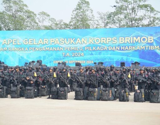 Korbrimob Polri Laksanakan Apel Gelar Pasukan Persiapan Pengamanan Pilkada