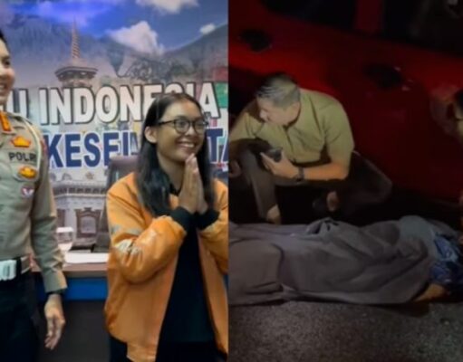 Wanita Petugas Delivery Food yang Lakukan Aksi Heroik Mendapat Penghargaan dari Dirlantas Polda DIY