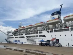 Selama PON XXI Aceh KM Kelud dijadikan Hotel Terapung