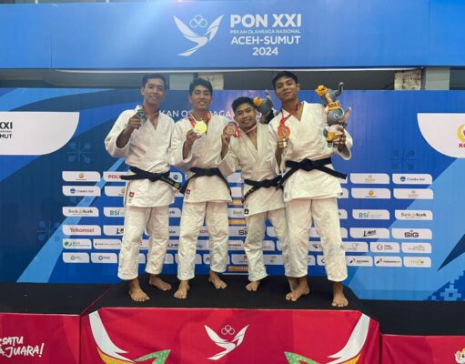 Pejudo Anggota Polri dari Kontingen Bali Meraih Medali Emas Kelas 66 Kilo di Pon XXI-2024