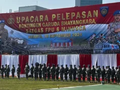 Mabes Polri Berangkatkan Satgas Garuda Bhayangkara ke Afrika Tengah