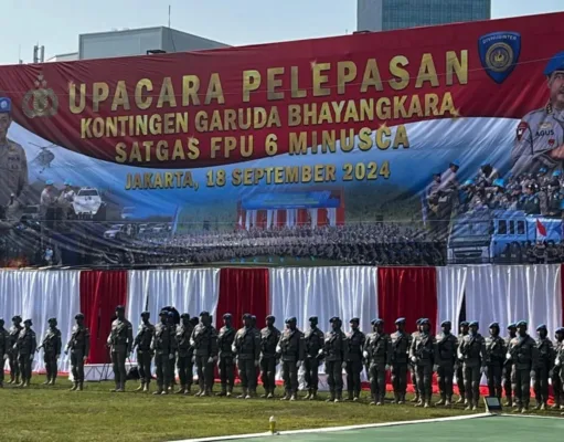 Mabes Polri Berangkatkan Satgas Garuda Bhayangkara ke Afrika Tengah