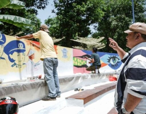 Korlantas Polri Gelar Lomba Mural Peringati HUT Lalu Lintas