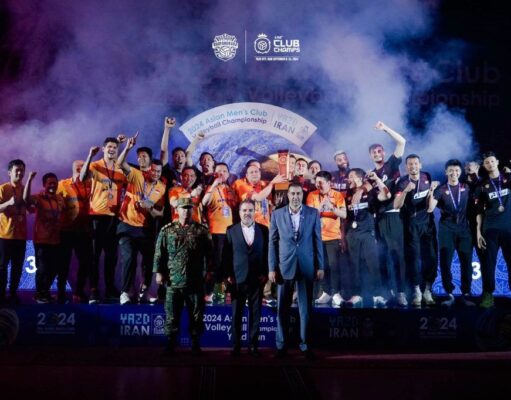 Tim Voli Bhayangkara Presisi Juara 3 AVC Men’s Club Championship 2024 di Iran