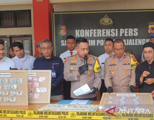 Praktek Pembuatan dan Peredaran Uang Palsu dibongkar Polres Majalengka