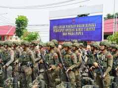 Jelang Operasi Damai Cartenz 2025 Korbrimob Polri Apel Gelar Pasukan