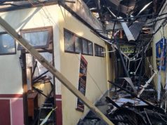 Gedung Mapolda Gorontalo Terbakar Hebat