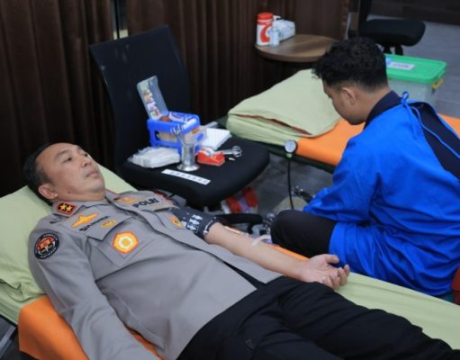 Divhumas Polri Gelar Donor Darah Bersama Media Sambut HUT Divisi Humas yang ke-73
