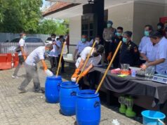 Ditresnarkoba Polda Jateng Tunjukkan Teknik Baru Musnahkan Sabu-Sabu Dengan Aman dan Efisien