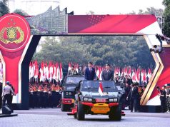 Presiden Tinjau Apel Kesiapan Pengamanan Pelantikan Presiden dan Wakil Presiden Terpilih