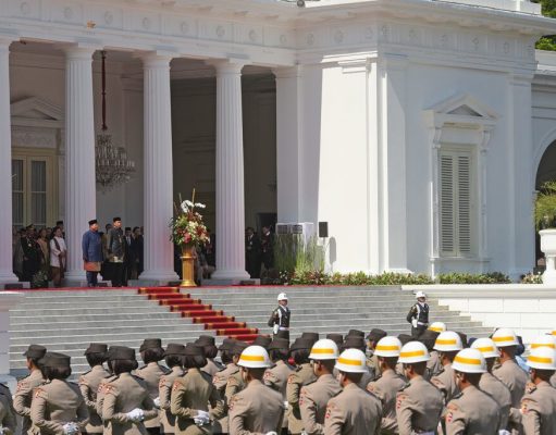 Prosesi Pisah-Sambut Presiden RI dari Jokowi ke Prabowo Subianto di Istana Merdeka, Jakarta