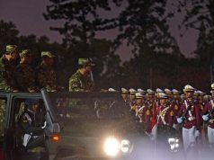 Presiden Prabowo Pimpin Upacara Parade Senja dan Penurunan Bendera di Akademi Militer, Magelang, Jawa Tengah