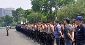 Ratusan Personel Amankan Kampanye Pilkada Jakarta Hari Ini
