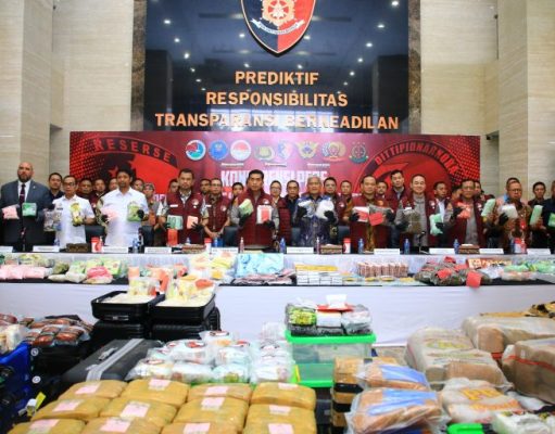Polri Sita Berton-ton Narkoba Dukung Asta Cita Prabowo-Gibran