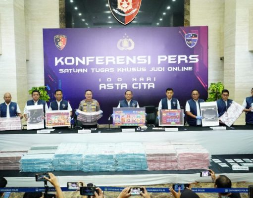 Komitmen atas Asta Cita Presiden Prabowo, Polri Sita Rp78,1 Miliar dari Judol Internasional