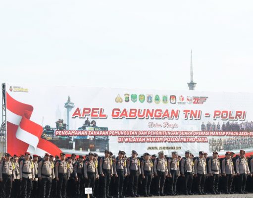 Apel Kesiapan Pengamanan Pilkada 2024 di Monas