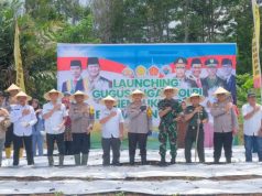 Polres Subang Launching Gugus Tugas Polri Mendukung Ketahanan Pangan Secara Virtual