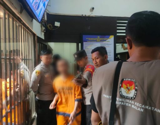 Lewat TPS Keliling Polres Malang Fasilitasi Hak Pilih Tahanan