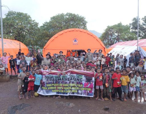 Ini Tugas Tim Pemulihan Trauma Korban Terdampak Erupsi Gunung Lewotobi
