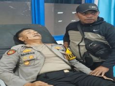 Kapolres Mamberano Tengah Terkena Panah